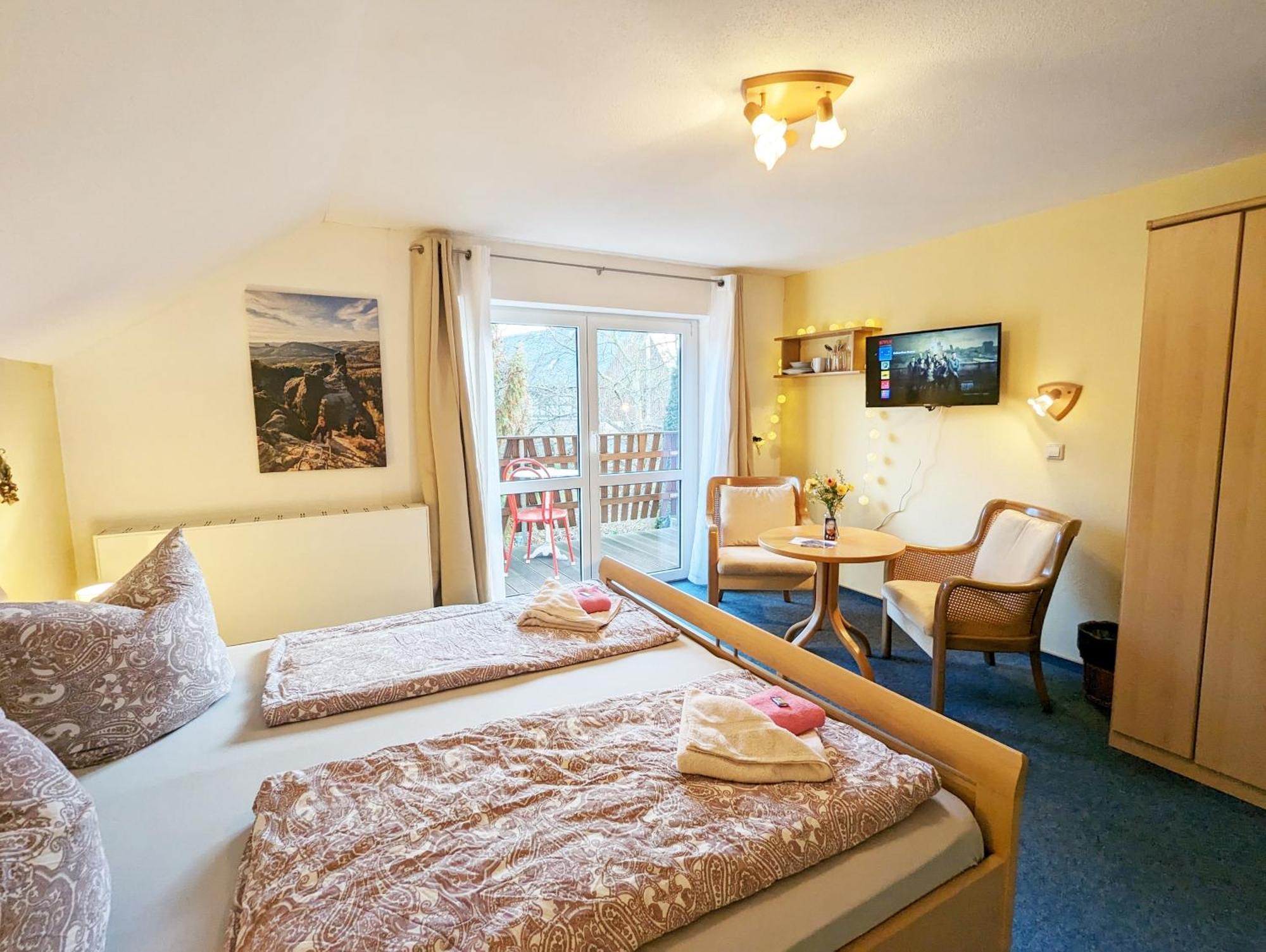 L9 - Urlaubsmagie - Balkon & Direkt Am Wanderweg Daire Sebnitz Dış mekan fotoğraf